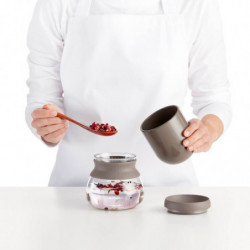 Уред за запарване на чай Lekue 1010194, 500 мл, Инфузер, -20/+100 °C, Стъкло и силикон, Кафяв