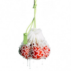 Мрежичка за варене на зеленчуци и паста Lekue 1010196, 31 см, -60/220°C, Бял/зелен