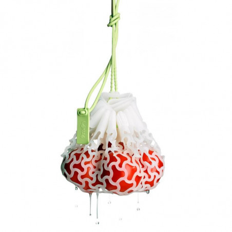 Мрежичка за варене на зеленчуци и паста Lekue 1010196, 31 см, -60/220°C, Бял/зелен