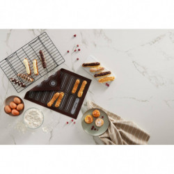 Подложка за печене Lekue 1010197, 40x30 см, Силикон, Микро перфорация, +4/220°C, Черен