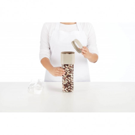 Буркан за съхранение с допълнителна приставка Lekue Green 1010219, 1.35-1.6 л, Полипропилен, -15/+80°C, Зелен