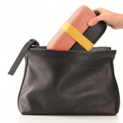 Комплект 2 бр кутии за храна Lekue On The Go 1010221, 500 мл, Херметично затваряне, Отделение за прибори, Клапан за микровълнова, Корал