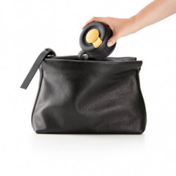 Сгъваема чаша Lekue On The Go 1010232, 350 мл, -20/+100°C, Херметично затваряне и непропускливост, Сив