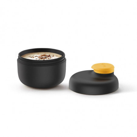 Съд за дресинг и сос Lekue On The Go 1010237, 50 мл, 5.3x5.3x5.5 см, -20°C / +100°C, Полипропилен, Черен