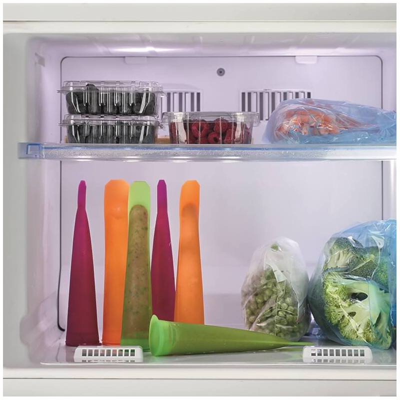 Комплект 3 форми за ледени близалки Lekue 1010240, 360 мл, -60°C / +220°C, Платинен силикон, Многоцветен