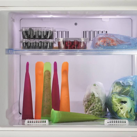 Комплект 3 форми за ледени близалки Lekue 1010240, 360 мл, -60°C / +220°C, Платинен силикон, Многоцветен