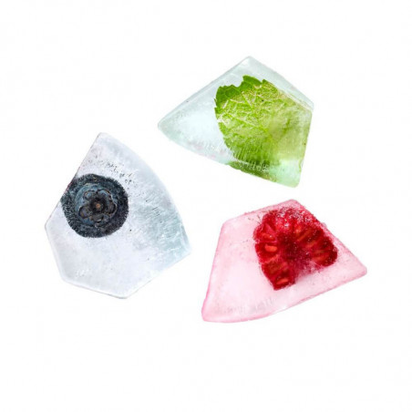 Кутия за приготвяне и съхраняване на лед Lekue 1010241, 132 кубчета, -20/+80°C, Куха основа против конденз, Черен