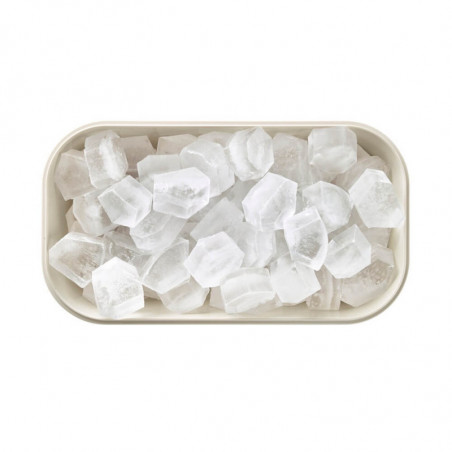 Кутия за приготвяне и съхраняване на лед Lekue 1010242, 132 кубчета, -20/+80°C, Куха основа против конденз, Бял