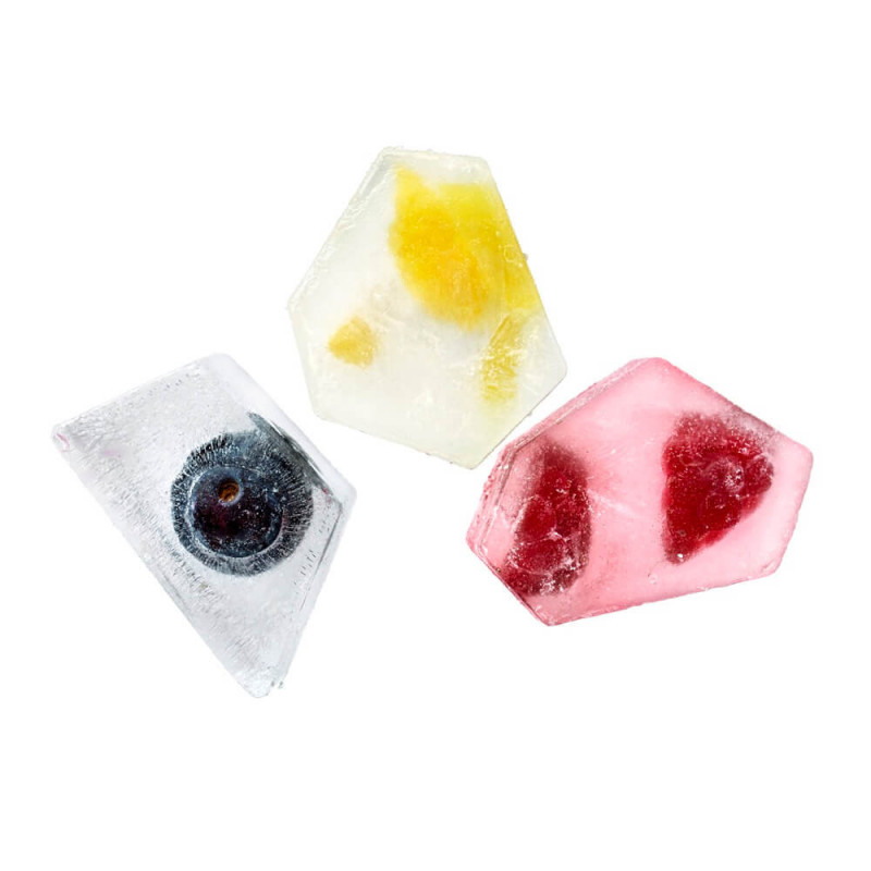 Кутия за приготвяне и съхраняване на лед Lekue 1010242, 132 кубчета, -20/+80°C, Куха основа против конденз, Бял