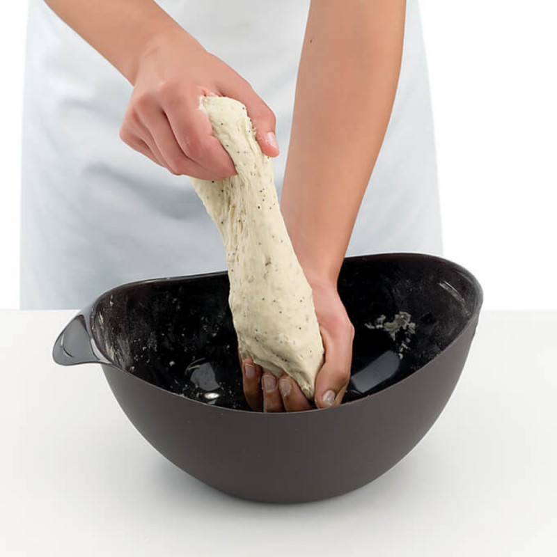 Съд за приготвяне и изпичане на хляб Lekue 1009036, 24х20х9.5 см, 300 мл, Платинен силикон, -60 +220°C, Черен