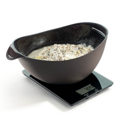 Съд за приготвяне и изпичане на хляб Lekue 1009036, 24х20х9.5 см, 300 мл, Платинен силикон, -60 +220°C, Черен