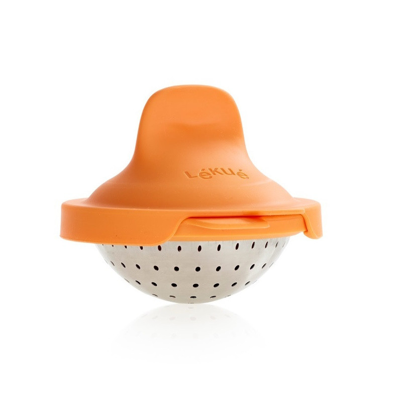 Комплект 2 броя за поширане на яйца Lekue 1009031, 11x4.5x7 см, Платинен силикон, От -20 до +100C, Оранжев