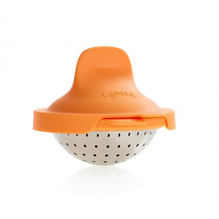 Комплект 2 броя за поширане на яйца Lekue 1009031, 11x4.5x7 см, Платинен силикон, От -20 до +100C, Оранжев