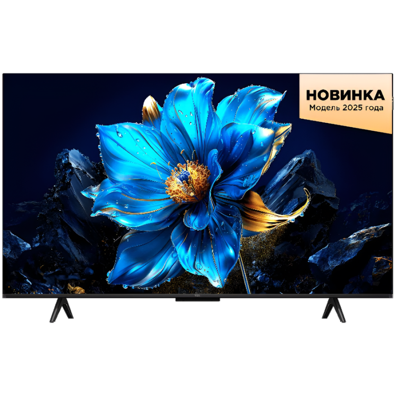 Телевизор TCL 43P7K, 43", Smart TV, 108 см, 4K UHD 3840x2160, Клас F, Google TV, QLED, Wi-Fi, HDR10+, Черен