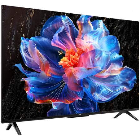 Телевизор TCL 43P6K, 43", 108 см, 4K UHD LED, 3840x2160, Google TV, Dolby Audio, HDR10, Wi-Fi, Bluetooth, Черен