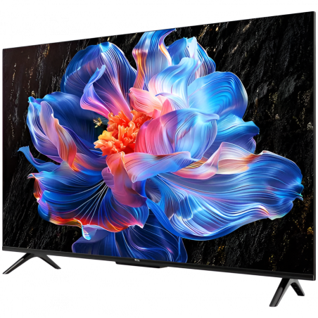Телевизор TCL 43P6K, 43", 108 см, 4K UHD LED, 3840x2160, Google TV, Dolby Audio, HDR10, Wi-Fi, Bluetooth, Черен