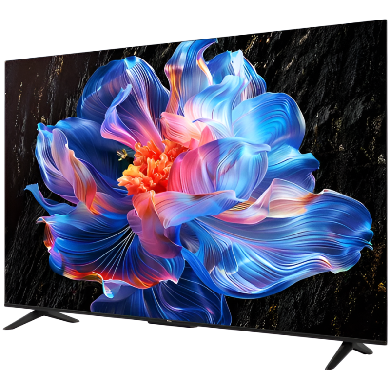 Телевизор TCL 55P6K, 55", 139 см, 4K UHD LED, 3840x2160, Google TV, Dolby Audio, HDR10, Wi-Fi, Bluetooth, Черен