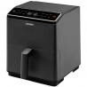 Фритюрник с горещ въздух Cosori Dual Blaze CAF-P583S, 1700 W, 6.4 л, 12 програми, 360 ThermoIQ, Двойни нагреватели, Черен