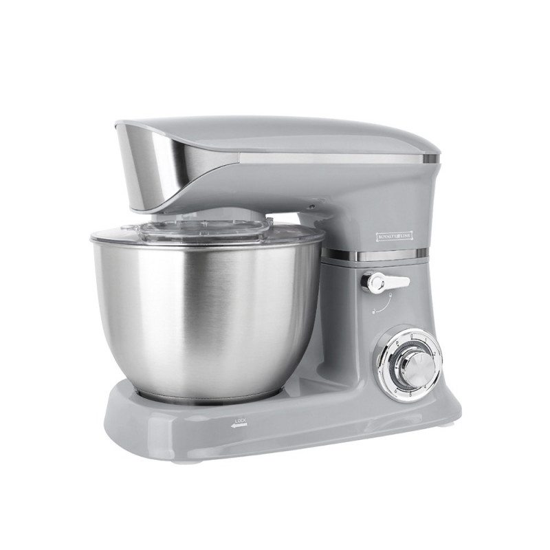 Кухненски робот 3в1 Royalty Line RL-PKM1900.7BG, 1900W, 6.5 литра, Блендер, Миксер, Месомелачка, Сребрист