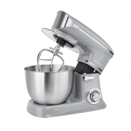 Кухненски робот 3в1 Royalty Line RL-PKM1900.7BG, 1900W, 6.5 литра, Блендер, Миксер, Месомелачка, Сребрист