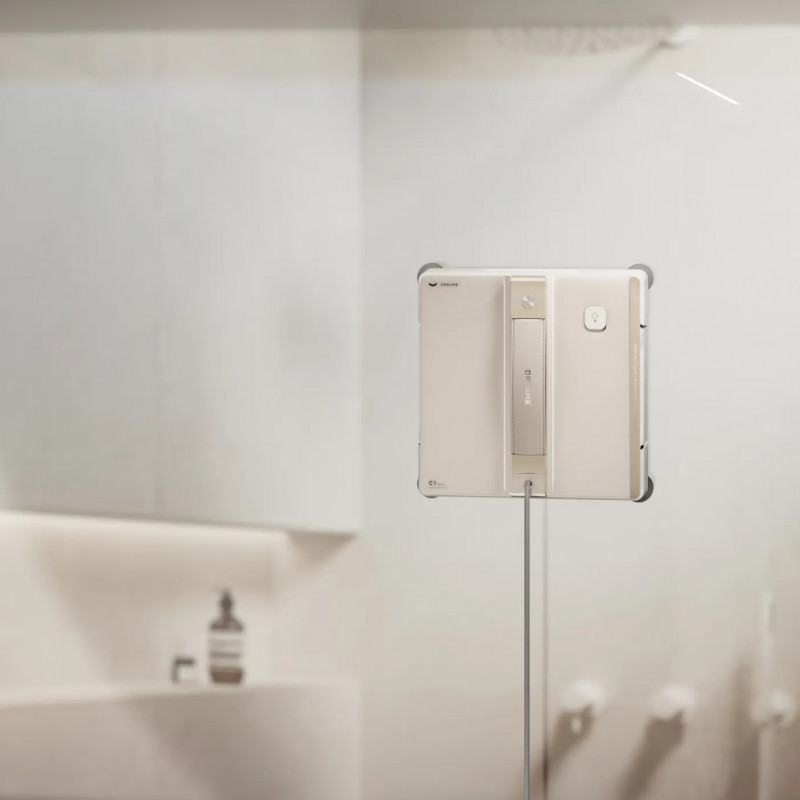 Робот за почистване на прозорци Dreame C1, 5500 Pa, 80 мл, 5 режима, AutoResume, CornerClean, Бял