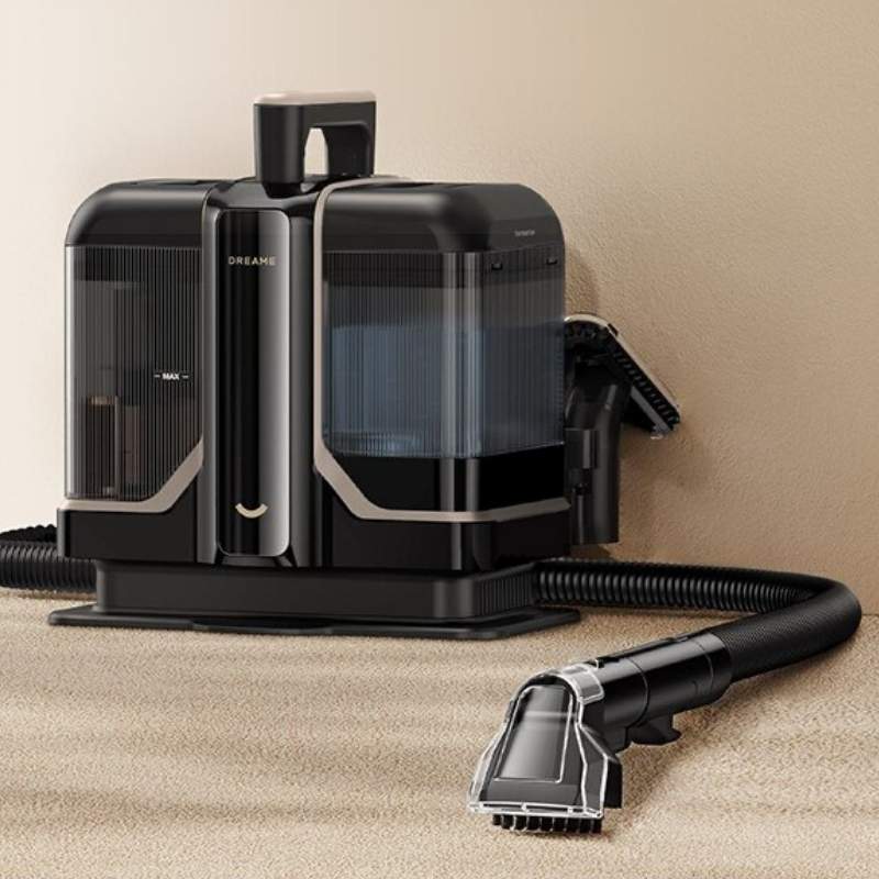 Прахосмукачка за пране на килими и тапицерия Dreame N10, 450W, 12000 Pa, 1.6/0.75 л, Почистване с гореща вода до 60°C, Самопочистване, Черен