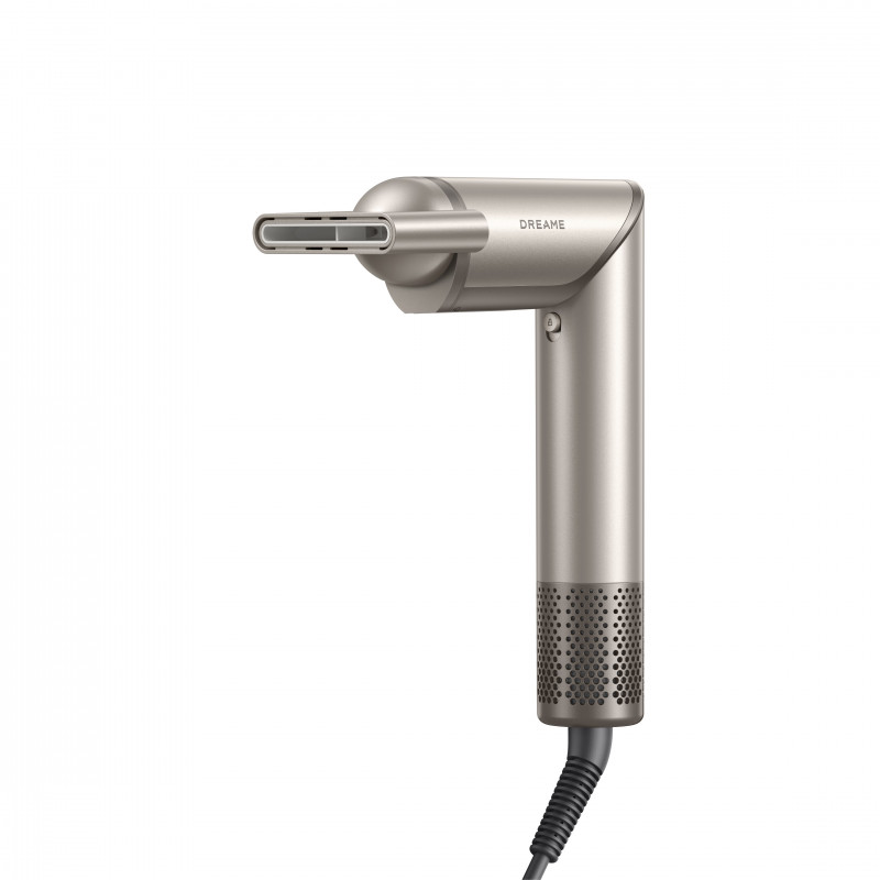 Уред за сушене и стилизиране/мултистайлър Dreame Dazzle AZD20A, 1400W, 65 m/s, 3 настройки за скорост и темп., Йонизация, Дисплей, Титаниево злато