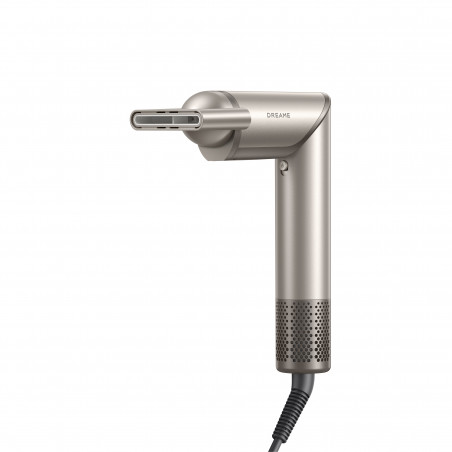 Уред за сушене и стилизиране/мултистайлър Dreame Dazzle AZD20A, 1400W, 65 m/s, 3 настройки за скорост и темп., Йонизация, Дисплей, Титаниево злато