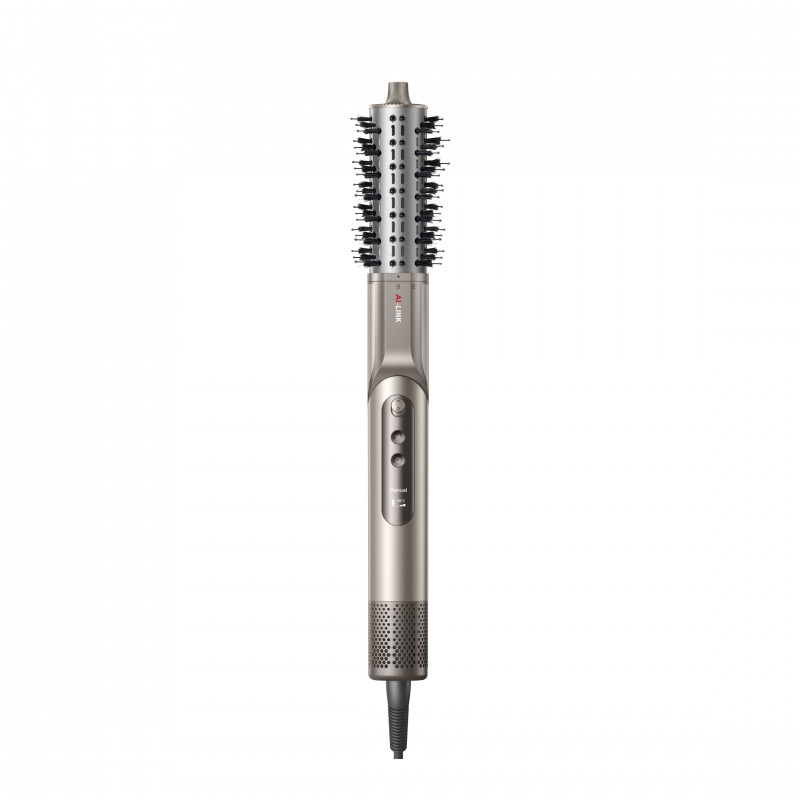 Уред за сушене и стилизиране/мултистайлър Dreame Dazzle AZD20A, 1400W, 65 m/s, 3 настройки за скорост и темп., Йонизация, Дисплей, Титаниево злато