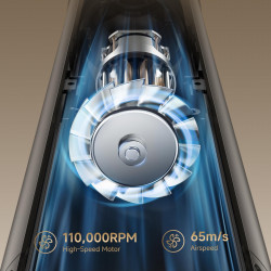 Уред за сушене и стилизиране/мултистайлър Dreame Dazzle AZD20A, 1400W, 65 m/s, 3 настройки за скорост и темп., Йонизация, Дисплей, Титаниево злато