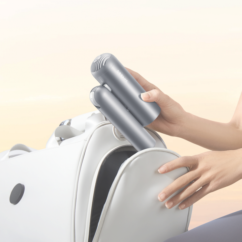 Сешоар Dreame Pocket AHD51-SG Pro, 1300W, 110 000 об/мин, 70 м/с, 2 скорости, 5 темп., NTC, Coanda, Сгъваем, Сив