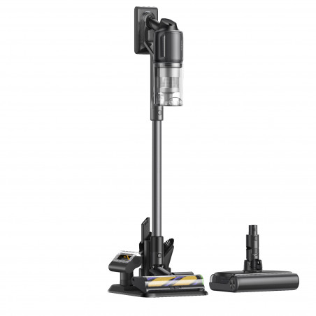 Вертикална прахосмукачка Dreame R20 Ultra VRV57F, 200AW, 5 степени, 0.6 л, 90 мин, HEPA, LCD дисплей, Безчетков мотор, Черен