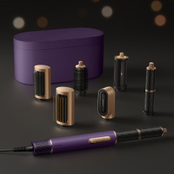 Уред за стилизиране и сушене 7в1 Dreame Airstyle Pro AMF18A, 1300W, 110 000 об/мин, 3 скорости и темп., Йонизация, NTC, Лилав