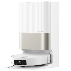 Прахосмукачка робот Dreame X50 Ultra RLX85CE‑6‑WH, 20000 Pa, AI разпознаване на препятствия, 360° навигация, Гласово управление, UV стерилизация, Бял