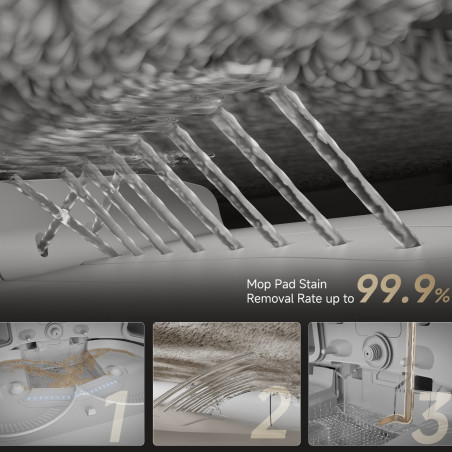 Прахосмукачка робот Dreame X50 Ultra RLX85CE‑6‑WH, 20000 Pa, AI разпознаване на препятствия, 360° навигация, Гласово управление, UV стерилизация, Бял