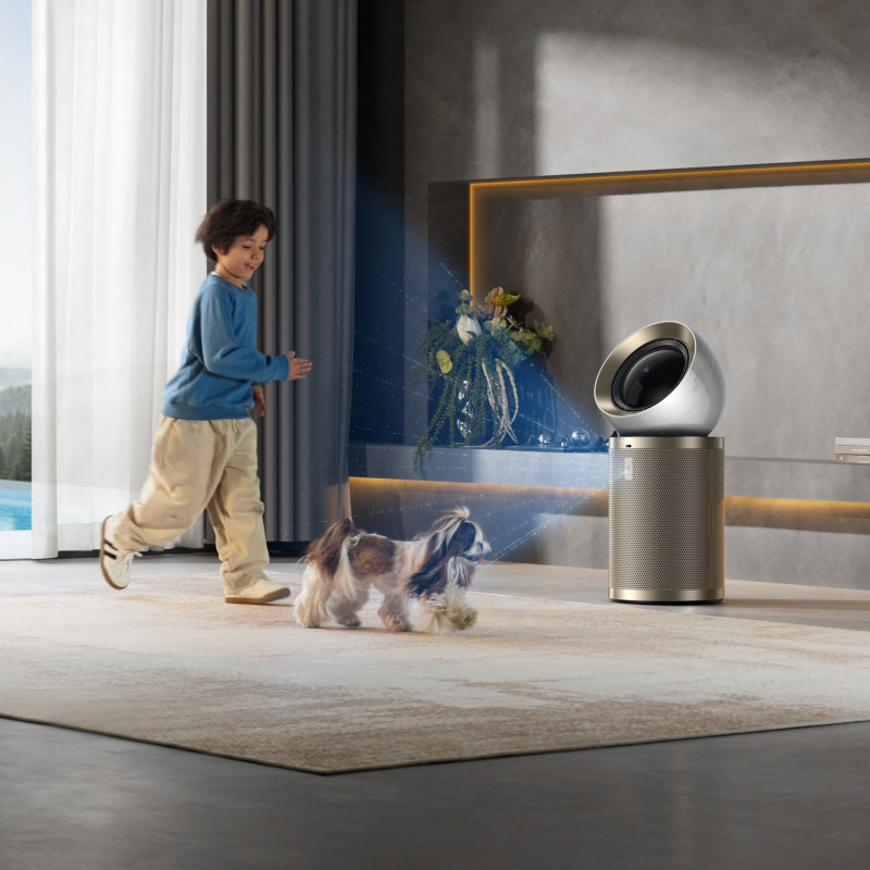 Пречиствател за въздух Dreame AirPursue PM10 CVF24A, 36 м2, Автоматизирани функции, Плазмена и UVC стерилизация, TVOC, LCD, HEPA, Бял/бронз