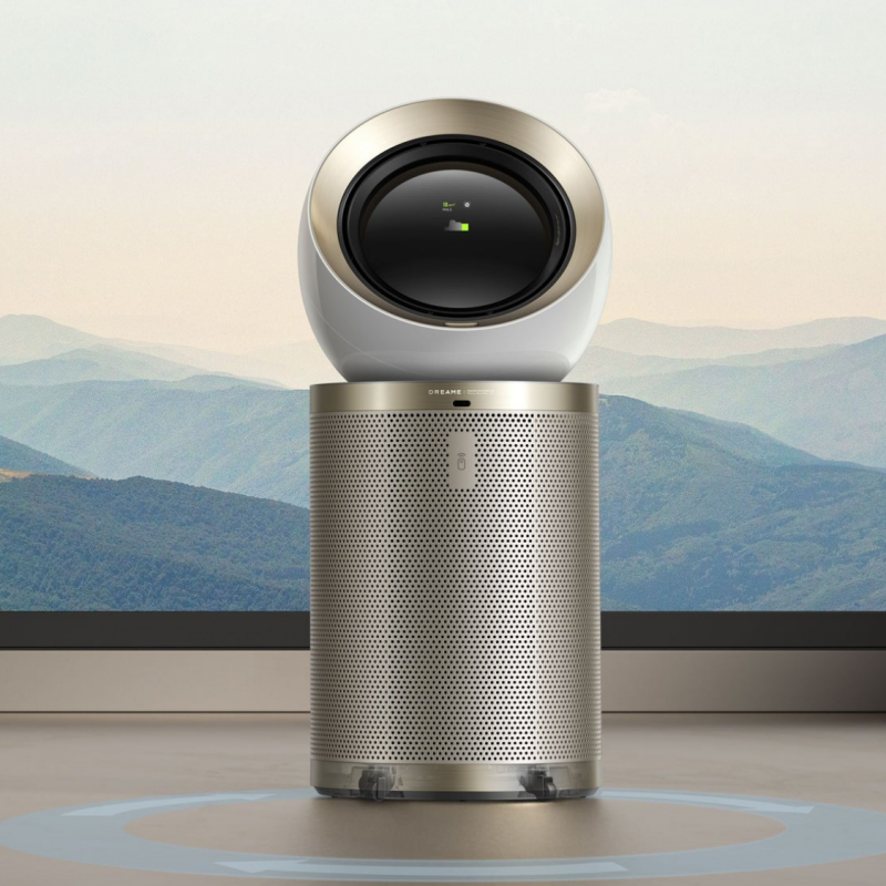 Пречиствател за въздух Dreame AirPursue PM10 CVF24A, 36 м2, Автоматизирани функции, Плазмена и UVC стерилизация, TVOC, LCD, HEPA, Бял/бронз