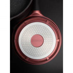 Комплект тенджери и тиган Royalty Line RL-ES2014M, 17 части, Мраморно покритие, Индукция, Бордо