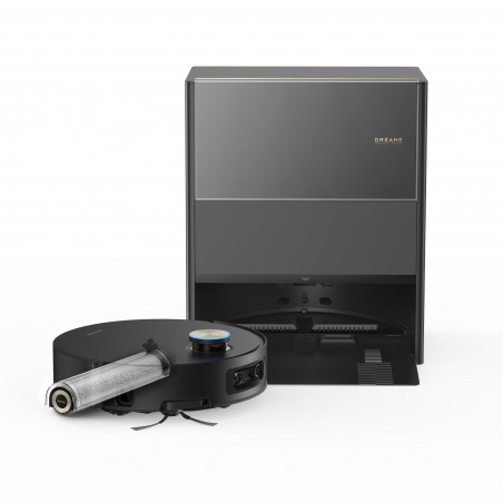 Прахосмукачка робот Dreame Aqua10 Ultra Roller Complete RLH71DE-2, 30000 Pa, 180 мин, 3.5/4 л, VersaLift LDS, AquaRoll and Seal, Гласово управление, AI камери, Черен