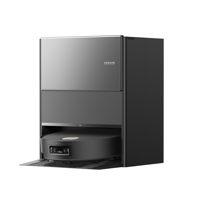 Прахосмукачка робот Dreame Aqua10 Ultra Roller Complete RLH71DE-2, 30000 Pa, 180 мин, 3.5/4 л, VersaLift LDS, AquaRoll and Seal, Гласово управление, AI камери, Черен