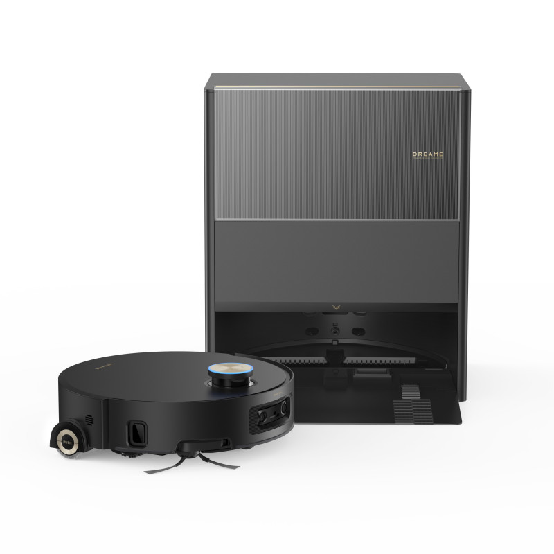 Прахосмукачка робот Dreame Aqua10 Ultra Roller Complete RLH71DE-2, 30000 Pa, 180 мин, 3.5/4 л, VersaLift LDS, AquaRoll and Seal, Гласово управление, AI камери, Черен