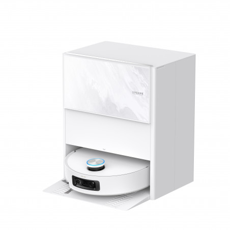 Прахосмукачка робот Dreame Aqua 10 Ultra Track Complete RLR81CE-1-WH, 25000 Pa, 200 мин, 3.5/4 л, VersaLift DToF+OmniSight, AI камери, Гласово управление, Автоматизация, Бял