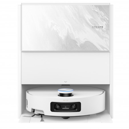 Прахосмукачка робот Dreame Aqua 10 Ultra Track Complete RLR81CE-1-WH, 25000 Pa, 200 мин, 3.5/4 л, VersaLift DToF+OmniSight, AI камери, Гласово управление, Автоматизация, Бял