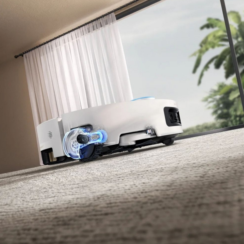 Прахосмукачка робот Dreame Aqua 10 Ultra Track Complete RLR81CE-1-WH, 25000 Pa, 200 мин, 3.5/4 л, VersaLift DToF+OmniSight, AI камери, Гласово управление, Автоматизация, Бял