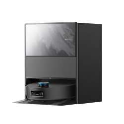 Прахосмукачка робот Dreame Aqua 10 Ultra Track Complete RLR81CE-1-BL, 25000 Pa, 200 мин, 3.5/4 л, VersaLift DToF+OmniSight, AI камери, Гласово управление, Автоматизация, Черен