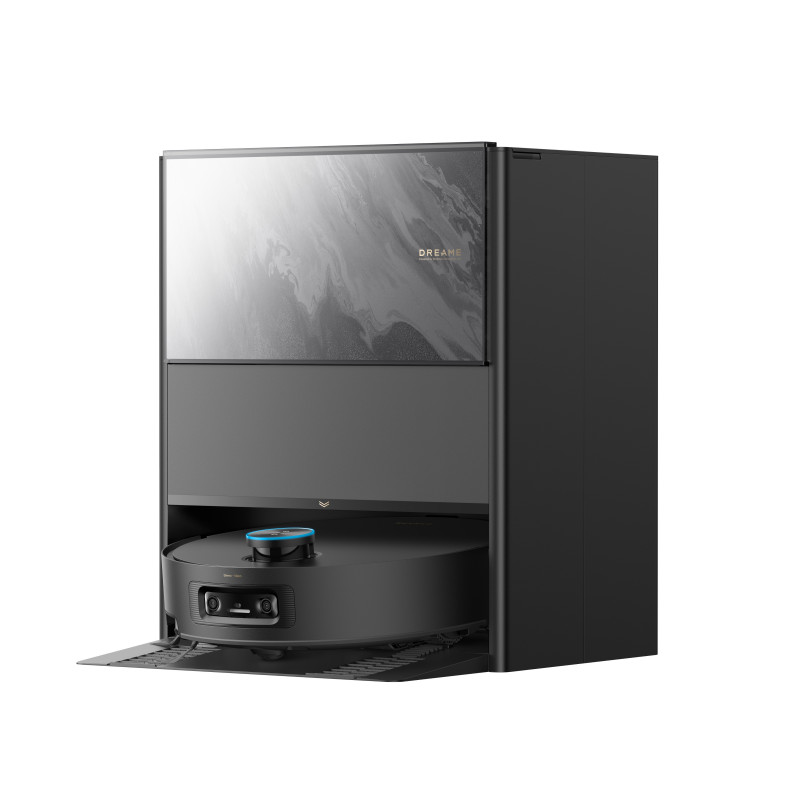 Прахосмукачка робот Dreame Aqua 10 Ultra Track Complete RLR81CE-1-BL, 25000 Pa, 200 мин, 3.5/4 л, VersaLift DToF+OmniSight, AI камери, Гласово управление, Автоматизация, Черен