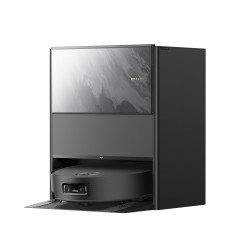 Прахосмукачка робот Dreame Aqua 10 Ultra Track Complete RLR81CE-1-BL, 25000 Pa, 200 мин, 3.5/4 л, VersaLift DToF+OmniSight, AI камери, Гласово управление, Автоматизация, Черен