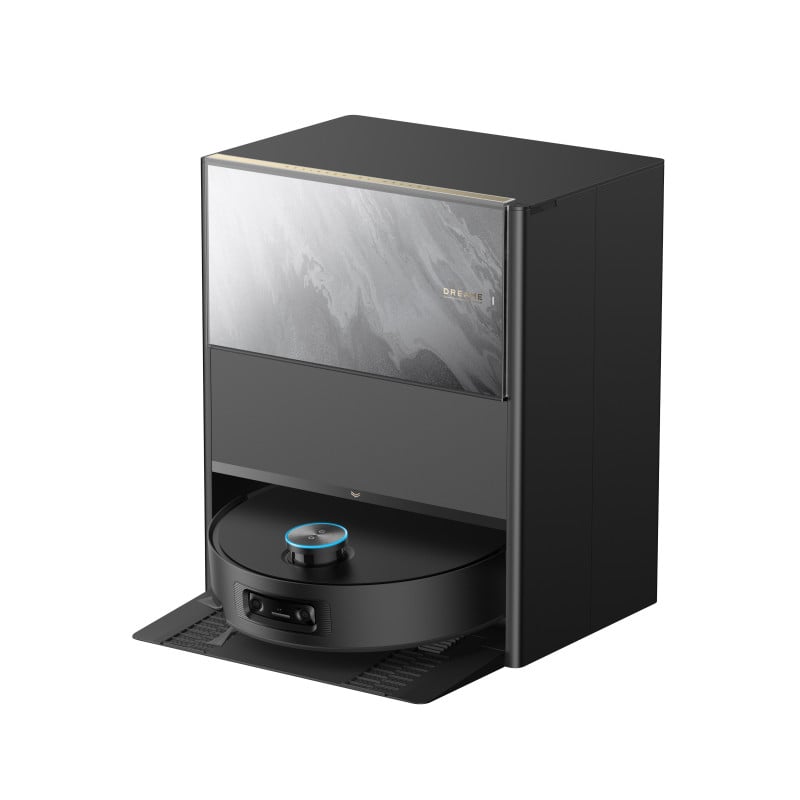 Прахосмукачка робот Dreame Aqua 10 Ultra Track Complete RLR81CE-1-BL, 25000 Pa, 200 мин, 3.5/4 л, VersaLift DToF+OmniSight, AI камери, Гласово управление, Автоматизация, Черен