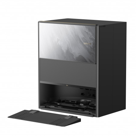 Прахосмукачка робот Dreame Aqua 10 Ultra Track Complete RLR81CE-1-BL, 25000 Pa, 200 мин, 3.5/4 л, VersaLift DToF+OmniSight, AI камери, Гласово управление, Автоматизация, Черен