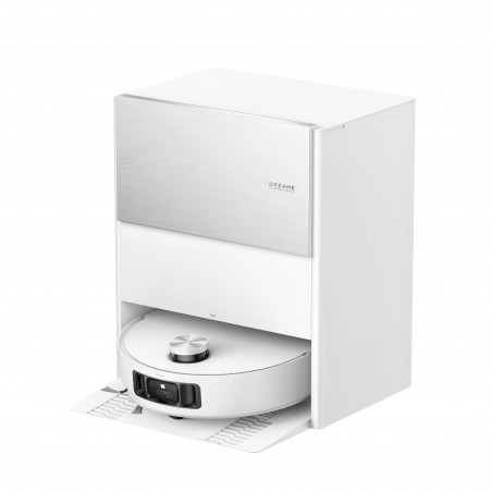 Прахосмукачка робот Dreame Aqua10 Roller RLH31CE-WH, 30000 Pa, 3.5/4 л, AI камери, LED осветление, Гласово управление, Измиване с гореща вода, Бял